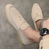 Lawrence | Men's Suede Tassel Loafers with Classic Fit