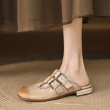 Rosalie | Women’s Mules with Buckles and Orthopedic Insoles