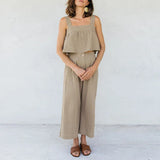 Anya | Women's Culotte Pants with Pleated Front Detail