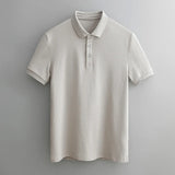 Cedric | Men's Cotton Blend Polo Shirt with V-Shape Fit
