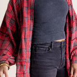 Samara | Women Shirt With Plaid Flannel Design