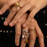 Luna | Women Ring with Charm Design and Stainless Steel