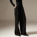 Firenze | Women's Wide Leg Trousers with Elastic Waist