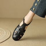 Lorelei | Women's Sandals with Handwoven Cutouts and Buckle