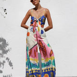 Montclair | Women's Printed Wide Leg Cami Jumpsuit