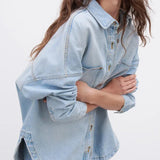 Addison | Women Shirt Jacket With Cotton Denim