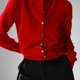 Marenton | Women Knit Top With Wool Cashmere Blend