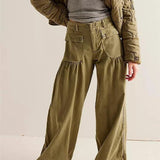 Roxy | Women's Wide Leg Denim Jeans with Low Waist