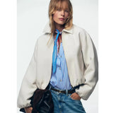Sydney | Women's Minimalist Puffer Jacket with Relaxed Fit and Elastic Hem
