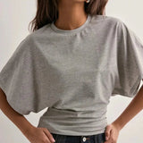 Arden | Women Tee With Cotton Drape Silhouette