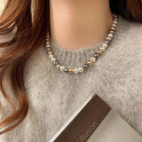Paris | Women Necklace with Pearl Beads and Lightweight Design
