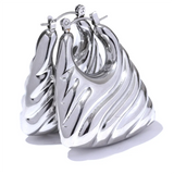 Arlen | Women Earrings with Chunky Hoops and Gold Finish