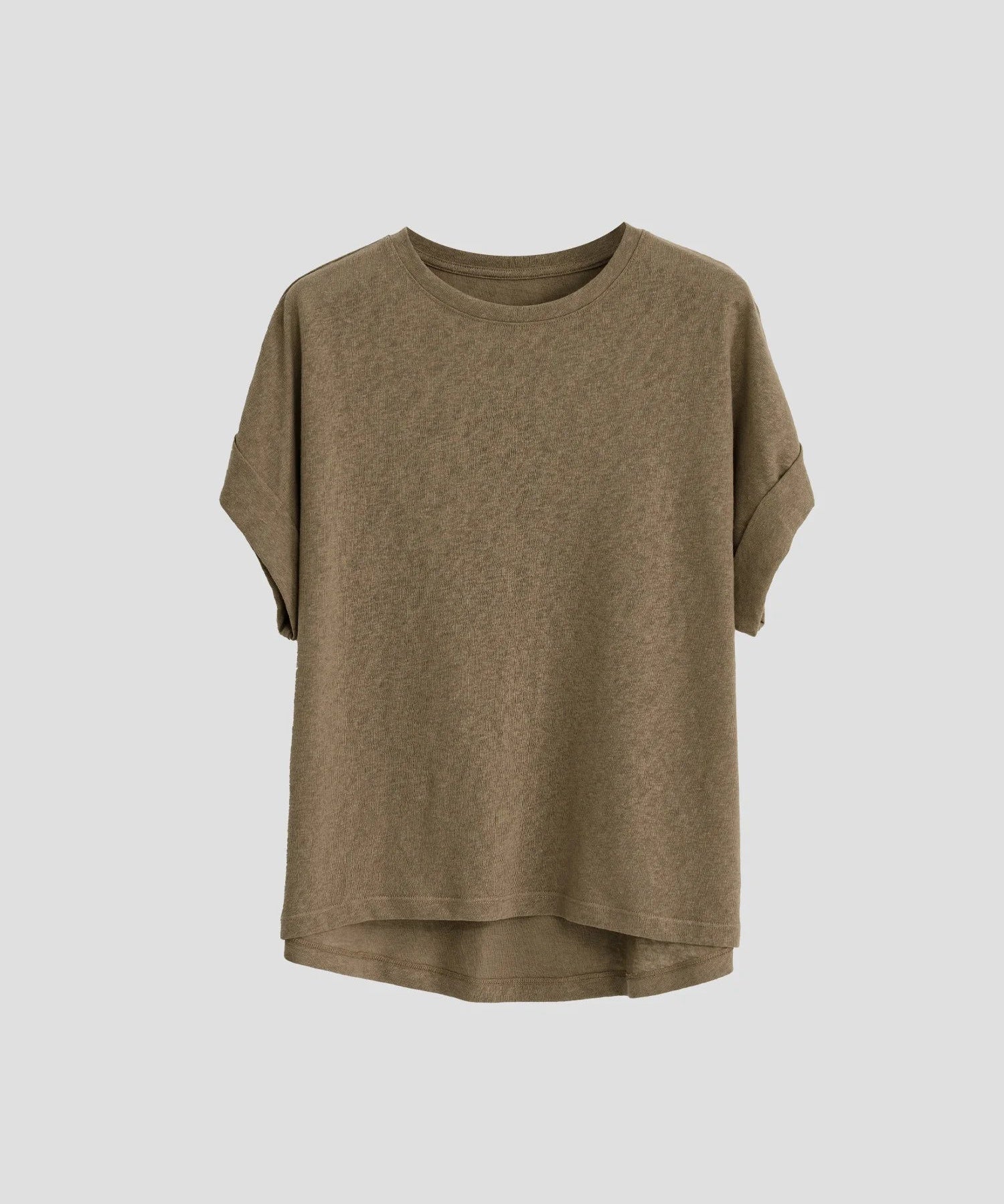 Genevieve | Women Tee With Cotton Linen Oversized Fit