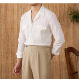 Grayson | Men's Cotton Seersucker Cuban Collar Shirt