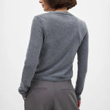 Camille | Women Cardigan With Knit Round Neck