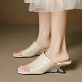 Verona | Women's Mule with Sculpted Heel and Open-Toe