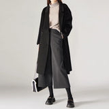 Mabel | Women's Wool Blend Wide Leg Pants with High Waist