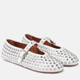 Emmeline | Women’s Mary Janes with Crystal-Studded Leather