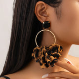 Zara | Women's Earrings with Silk Fabric and Stainless Steel