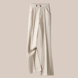 Arden | Women's Wool Blend Flare Trousers with High Waist