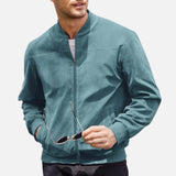 Laricci | Men’s Refined Suede Bomber Jacket