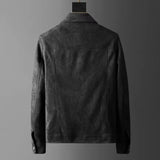 Vincent | Men Jacket with Structured Twill and Suede