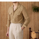 Grayson | Men's Cotton Seersucker Cuban Collar Shirt