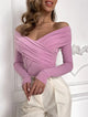 Fern | Women Top With Off Shoulder Design