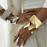 Astra | Women Bangles with Asymmetrical Design and Stainless Steel