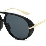 Natalie | Women's Aviator Sunglasses with Double Bridge and Metal Frame
