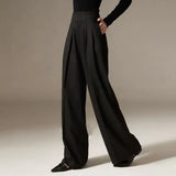 Firenze | Women's Wide Leg Trousers with Elastic Waist