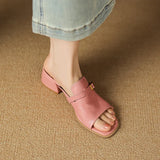 Marcella | Women's Sandal with Buckle and Leather