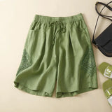 Brynn | Women's Shorts with Elastic Waist and Ruffle Seams