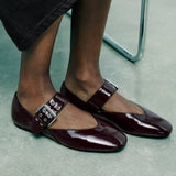 Liora | Women Flats with Buckle and Leopard Print