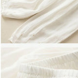 Fleurine | Women's Billowed Wide Leg Pants with Drawstring Waist
