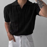 Nash | Men's Knitted Polo Shirt with Classic Fit