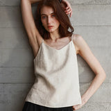 Nora | Women’s Linen V-Neck Camisole Top
