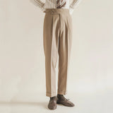 James | Men's Trousers with Pleated Front and Elastic Waistband
