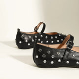 Evelyn | Women's Studded Mary Janes: Crystals &amp; Strap