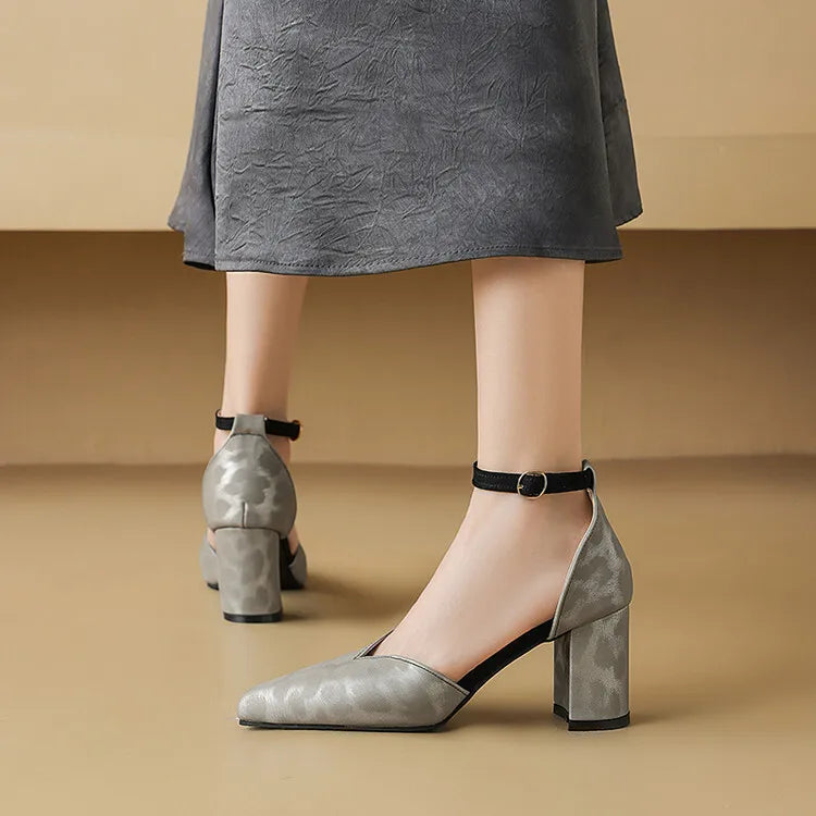 Nairobi | Women’s Heels with Zebra Print and Buckle