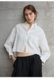 Skye | Women Shirt With Linen Cropped Fit
