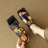 Isadora | Women's Sandal with Chain and Block Heel