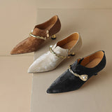 Ellen | Women Mid-Heels with Pointed Toe and Metallic-Accents