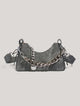 Céleste | Women Bag with Denim and Chain