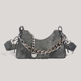 Céleste | Women Bag with Denim and Chain