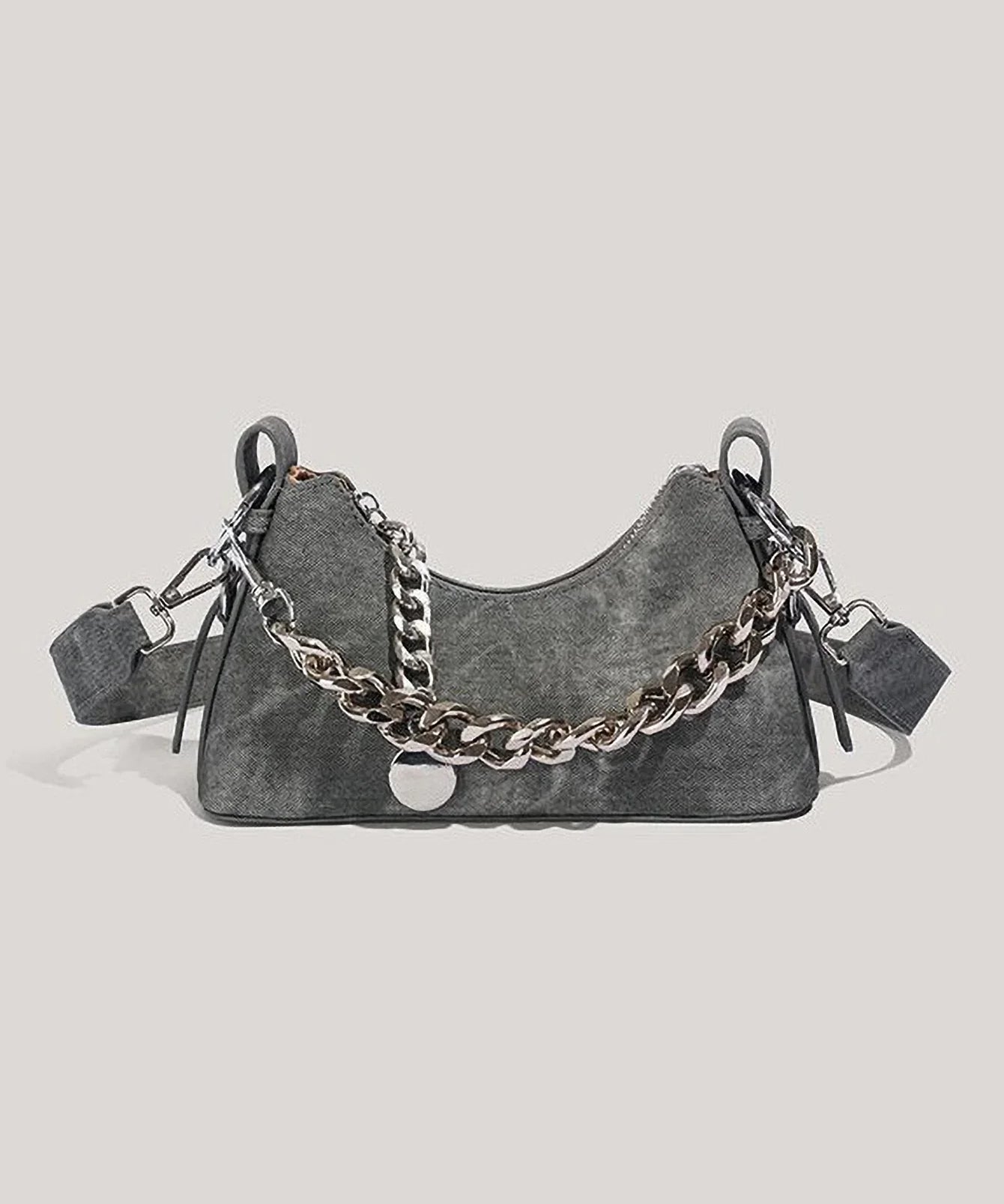Céleste | Women Bag with Denim and Chain