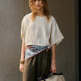 Maisie | Women Top With Linen Drop Shoulder