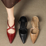 Delphine | Women's Mules with Leather Upper and Open-Toe