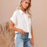 Zürich | Women Shirt With Cotton Linen Blend