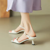 Belle | Women’s Mules with Open Toe and Strap